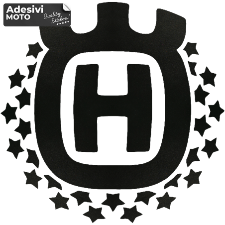 Logo "Husqvarna" Little Stars Sticker Fuel Tank-Tail-Sides-Helmet