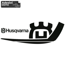 Logo "Husqvarna" Stylized Type 2 Sticker Fuel Tank-Sides-Tail-Windshield-Helmet