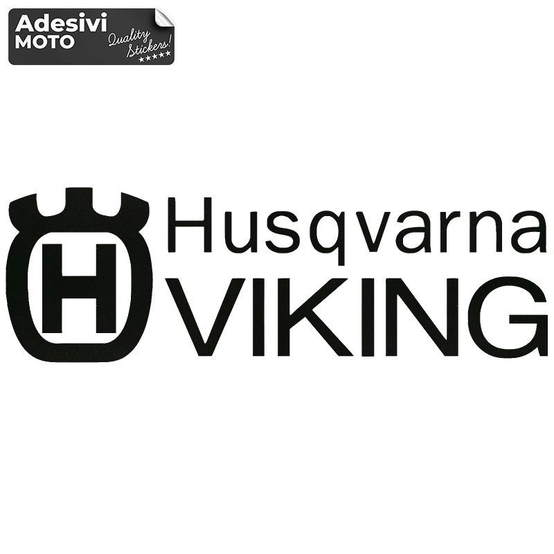 Logo + "Husqvarna Viking" Sticker Fuel Tank-Sides-Tail-Helmet