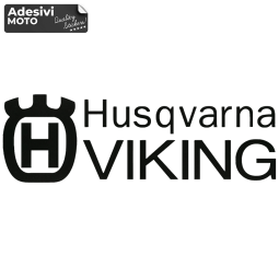 Adesivo Logo + "Husqvarna Viking" Serbatoio-Fiancate-Codone-Casco