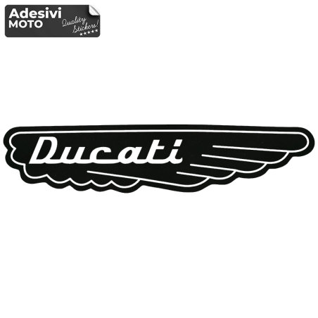 Left Wing "Ducati" Sticker Fuel Tank-Sides-Tip-Tail-Helmet
