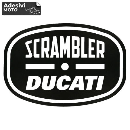 Adesivo "Scrambler Ducati" Serbatoio-Fiancate-Vasca-Codone-Casco