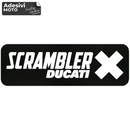 "Scrambler Ducati X" Sticker Fuel Tank-Sides-Tip-Tail-Helmet