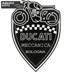 Autocollant "Ducati Meccanica Bologna" Réservoir-Côtés-Carénage Inférieur-Queue-Casque