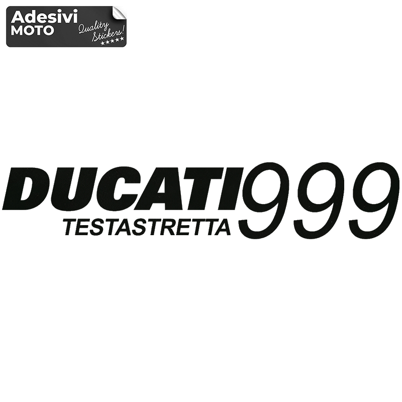 Autocollant "Ducati 999 Testastretta" Réservoir-Côtés-Carénage Inférieur-Queue-Casque
