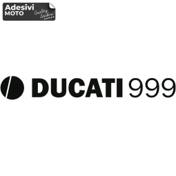 Adesivo Logo + "Ducati 999" Serbatoio-Fiancate-Vasca-Codone-Casco
