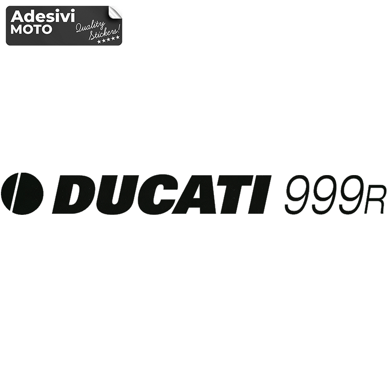 Adesivo Logo + "Ducati 999R" Serbatoio-Fiancate-Vasca-Codone-Casco