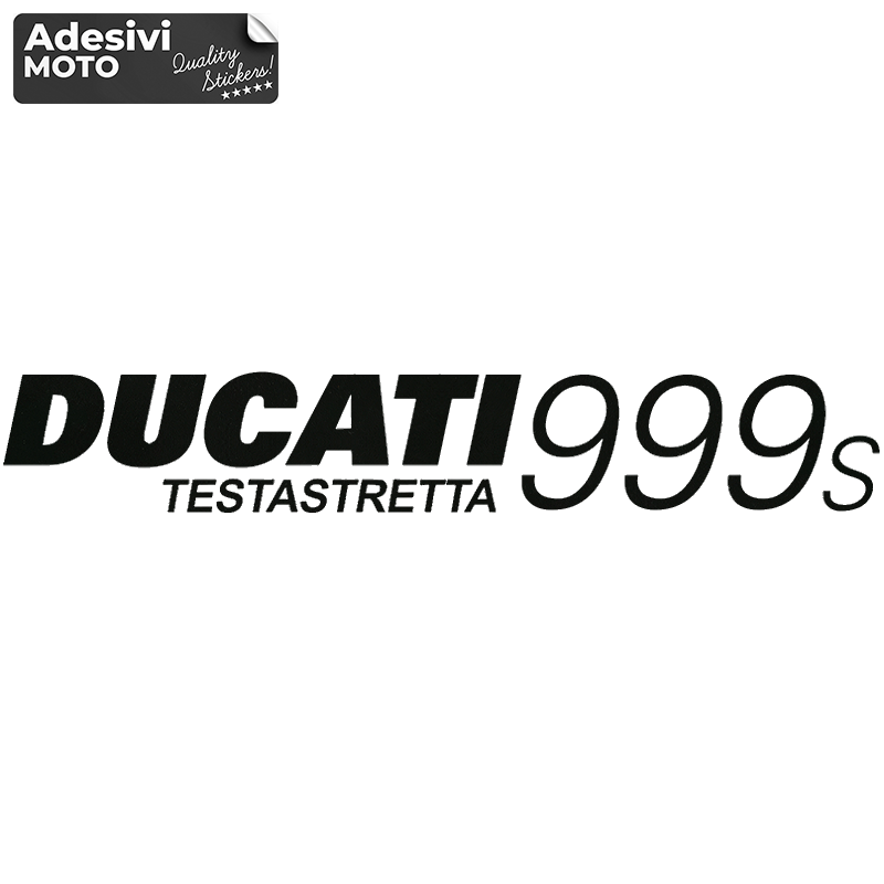 "Ducati 999S Testastretta" Sticker Fuel Tank-Sides-Tip-Tail-Helmet