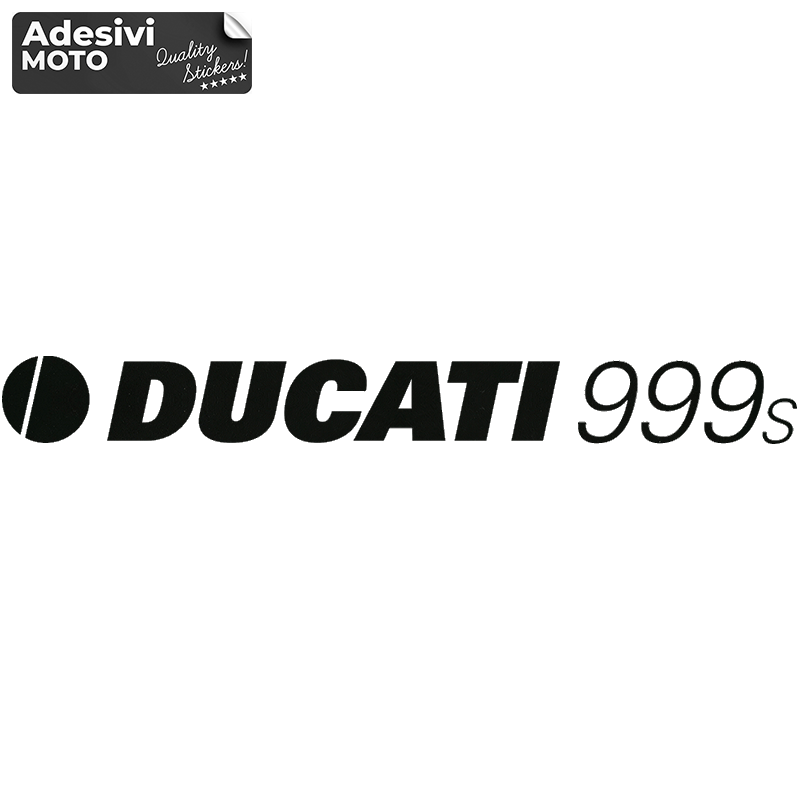 Logo + "Ducati 999S" Sticker Fuel Tank-Sides-Tip-Tail-Helmet