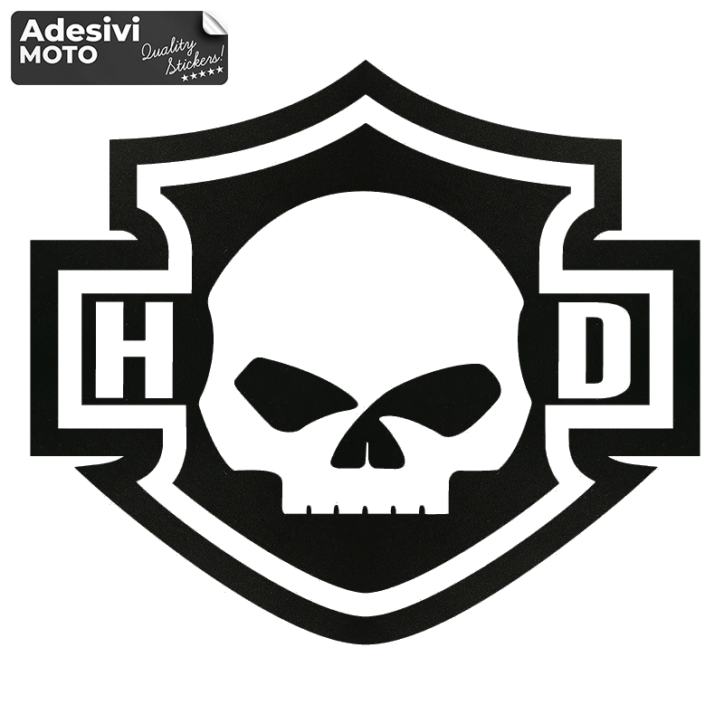 Skeleton "HD" Sticker Fuel Tank-Fender-Tail-Helmet