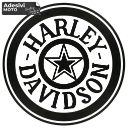 Autocollant Cercle "Harley Davidson" Étoile Réservoir-Aile-Casque