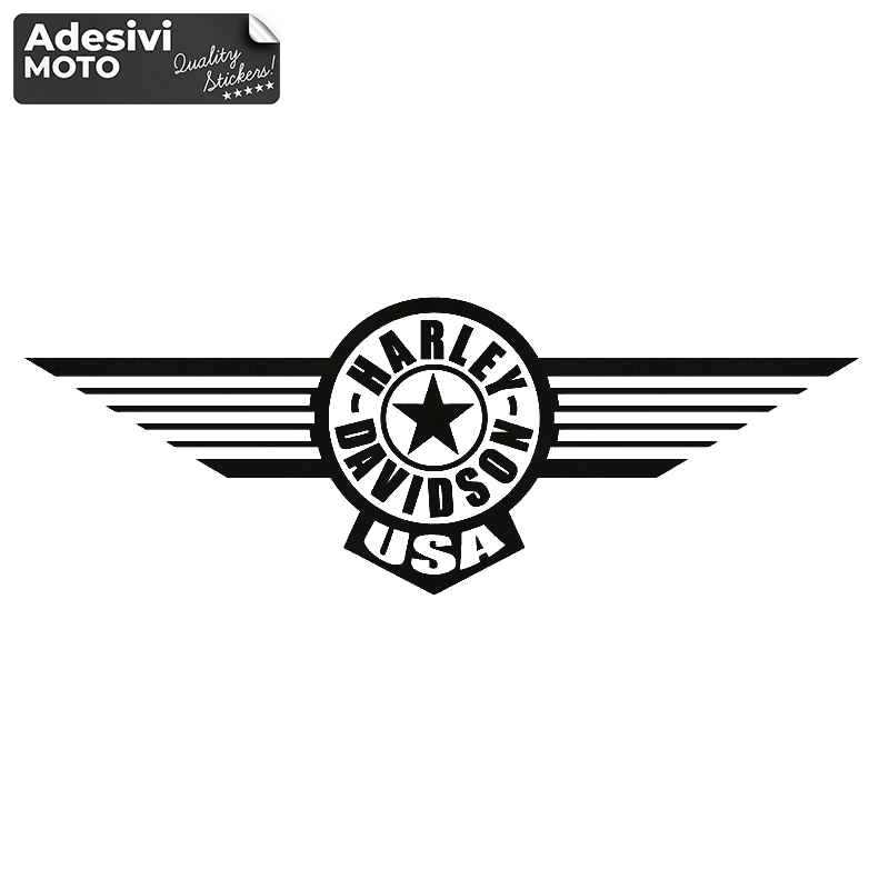 "Harley Davidson USA" Sticker Fuel Tank-Fender-Helmet