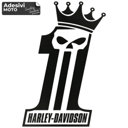 Autocollant 1 "Harley Davidson" Couronne Réservoir-Aile-Casque