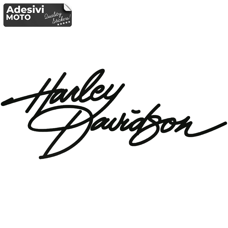 Adesivo Firma "Harley Davidson" Tipo 2 Serbatoio-Casco-Cupolino