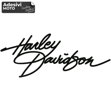 "Harley Davidson" Signature Type 2 Sticker Fuel Tank-Helmet-Windshield