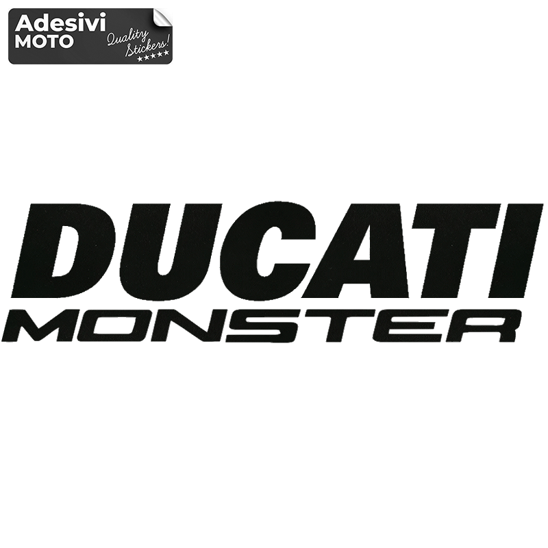 "Ducati Monster" Sticker Fuel Tank-Sides-Tail-Helmet