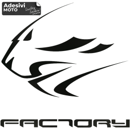 Adesivo Logo Aprilia Factory Serbatoio-Fiancate-Vasca-Codone-Casco