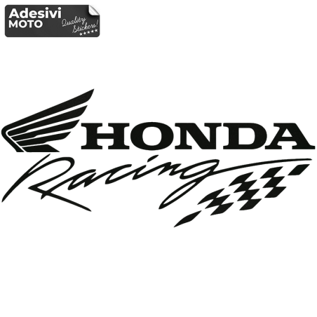 Adesivo "Honda Racing" Tipo 2 Serbatoio-Vasca-Codone-Casco