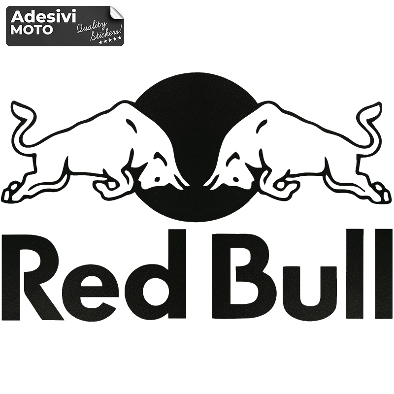 Autocollant Logo RedBull Type 2 Réservoir-Casque-Côtés-Queue-Aile