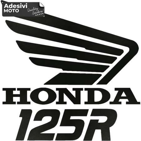 Logo + "Honda 125R" Type 2 Sticker Helmet-Fender-Sides-Fuel Tank-Tail