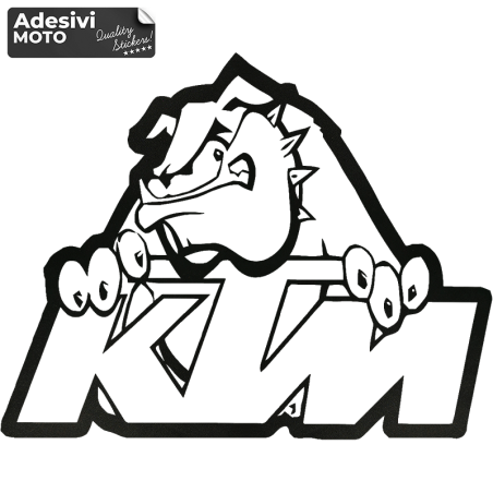 "KTM" Bulldog Sticker Helmet-Sides-Fuel Tank-Tail-Fender