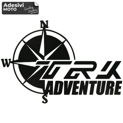 Autocollant "TRK Adventure" + Vent Rose Casque-Réservoir-Queue-Valises