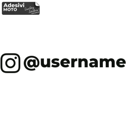 Adesivo Instagram Personalizzato con Chiocciola Serbatoio-Fiancate-Parafango-Casco-Fiancate