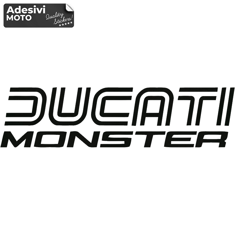 "Ducati Monster" Sticker Type 3 Fuel Tank-Sides-Tail-Helmet