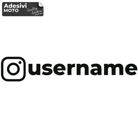 Custom Instagram Sticker without At Sign Fuel Tank-Sides-Fender-Helmet-Sides