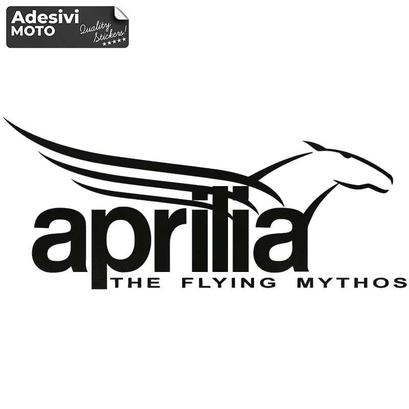 Logo Pegaso + "Aprilia the Flying Mythos" Sticker Helmet-Sides-Tail-Fuel Tank