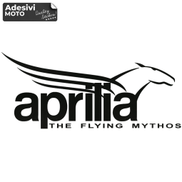 Autocollant Logo Pegaso + "Aprilia the Flying Mythos" Casque-Côtés-Queue-Réservoir