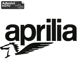 Adesivo "Aprilia" + Logo Pegaso Tipo 2 Casco-Fiancate-Codone-Serbatoio