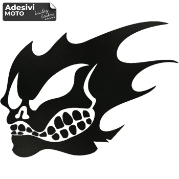 Adesivi adesivo sticker moto auto biker tuning skull teschio motocross r4 