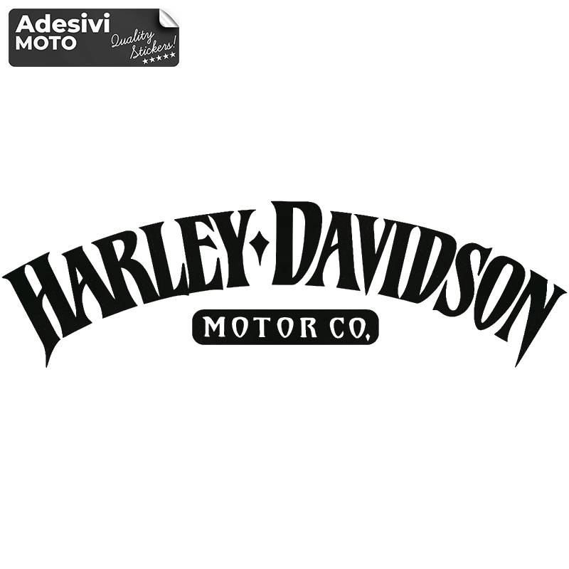 Adesivo "Harley Davidson Motor Co." Parafango-Serbatoio-Casco-Codone-Valigie