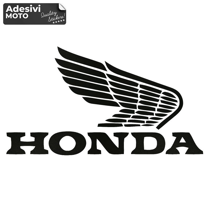 Logo + "Honda" Vintage Sticker Helmet-Fender-Sides-Fuel Tank-Tail