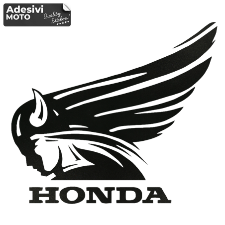 Coppia Adesivi Originali Honda Per Serbatoio - 90mm Bianco/Rosso - Decalcomanie Sinistra E Destra