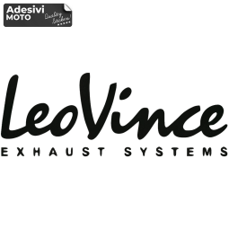 Adesivo "Leovince Exhaust Systems" Serbatoio-Casco-Motorino-Tuning-Auto