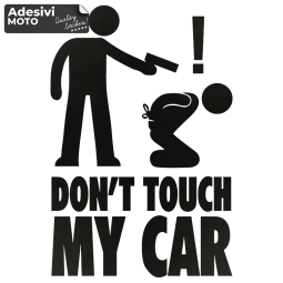 "Don't Touch My Car" Sticker with Gun Type 2 Tuning-Car