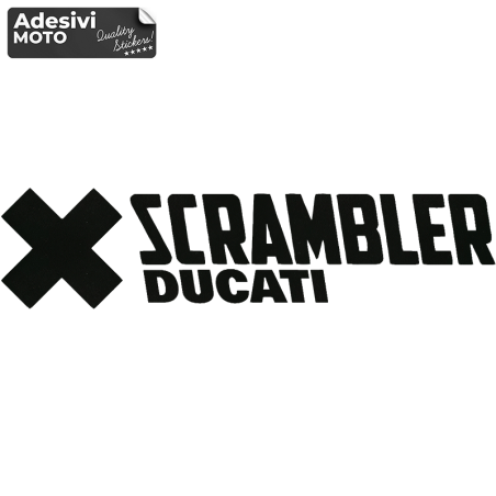 'Scrambler Ducati X' Type 3 Sticker Fuel Tank-Sides-Tip-Tail-Helmet