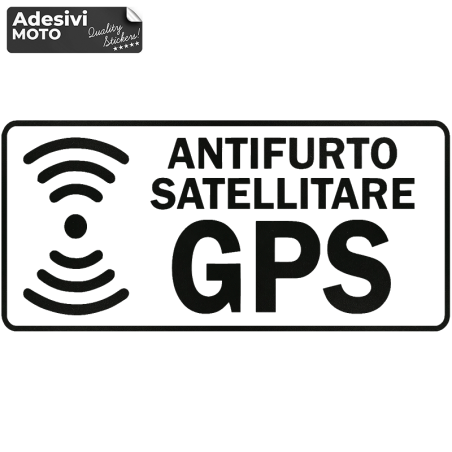 "Antifurto Satellitare GPS" Sticker Fuel Tank-Helmet-Scooter-Tuning-Car