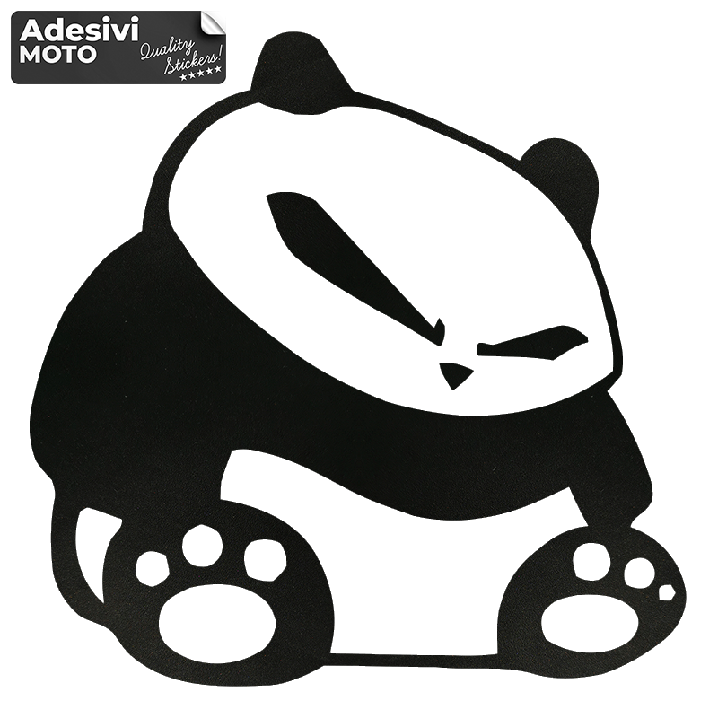 Autocollant Panda Nervoso Réservoir-Casque-Scooter-Réglage-Voiture