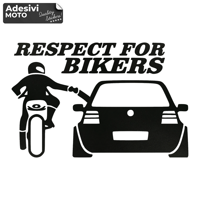"Respect For Bikers" + Golf IV Sticker Fuel Tank-Helmet-Scooter-Tuning-Car