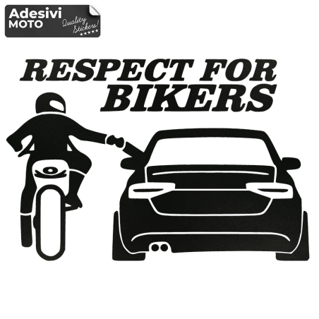 Autocollant "Respect For Bikers" + Audi Réservoir-Casque-Scooter-Réglage-Voiture