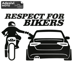 Adesivo "Respect For Bikers" + Audi Serbatoio-Casco-Motorino-Tuning-Auto