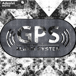"GPS Alarm System" Sticker Fuel Tank-Helmet-Scooter-Tuning-Car