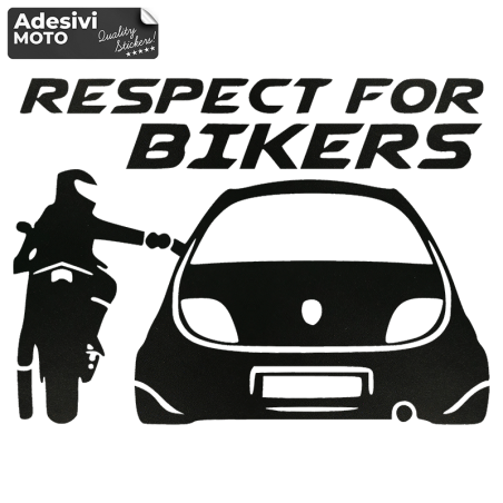 "Respect For Bikers" + Ford Ka Sticker Fuel Tank-Helmet-Scooter-Tuning-Car