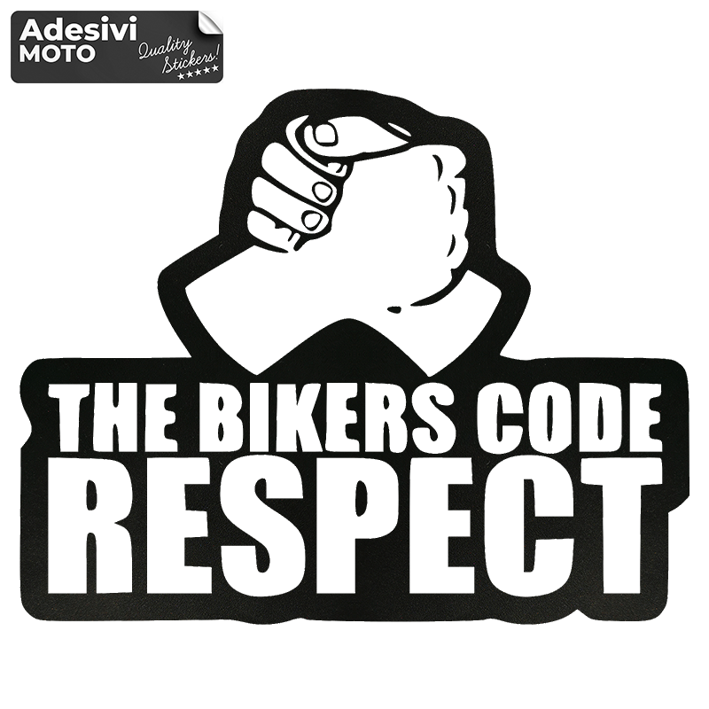 "The Bikers Code Respect" Sticker Fuel Tank-Helmet-Scooter-Tuning-Car