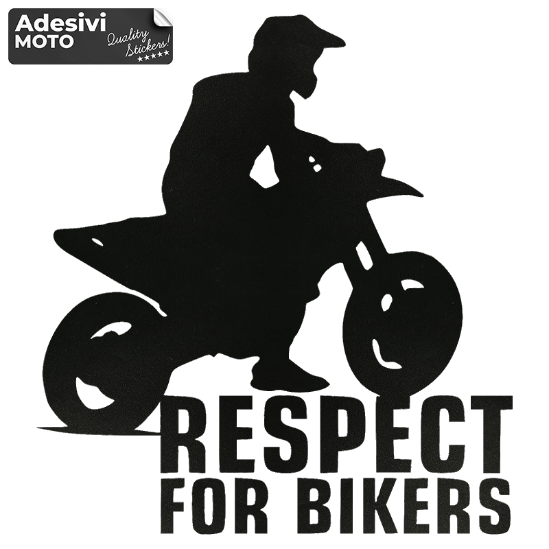 Autocollant "Respect For Bikers" + Motocross Réservoir-Casque-Scooter-Réglage-Voiture