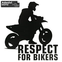 "Respect For Bikers" + Motocross Sticker Fuel Tank-Helmet-Scooter-Tuning-Car